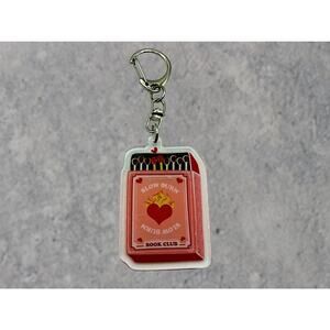 Slow Burn Romance Reader Keychain, BookTok Acrylic Keyring